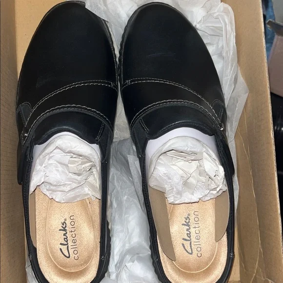 Clarks Originals Women's Caroline Bay Black Lea 26179513 - Picture 7 of 8